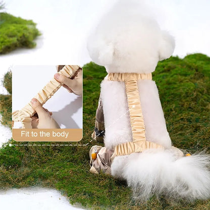 Reflective Stripe Pet Strolling Going Out Pants Adjustable Full Leg Protection Dog Boot Leggings Waterproof Dust-proof