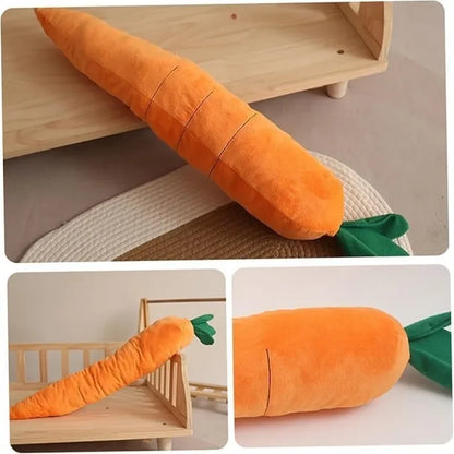 Giant Carrot Dog Toy with Sounds Extra Large 29.5" Durable Plush Chew Toy Anxiety Relief Calming Puppies Adult Dogs Pet Supplies