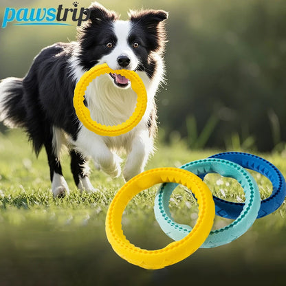 TPR Dog Toy Interactive Pet Flying Disk Training Ring Bite-Resistant Floating Toy for Dogs Aggressive Chewing Pet Toys