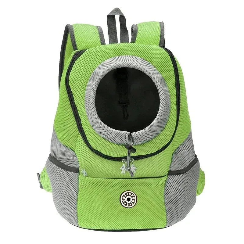 Small Dog Backpack Portable Outdoor Double Shoulder Dog Carrier Bag Pet Bag Travel Breathable Backpack Pet Carrying Supplies