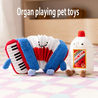 Pet Dog Alone-Time Puzzle Toy • 1PC Sound-Making Food-Hiding Toy • Bite-Resistant Interactive Boredom Relief Tool