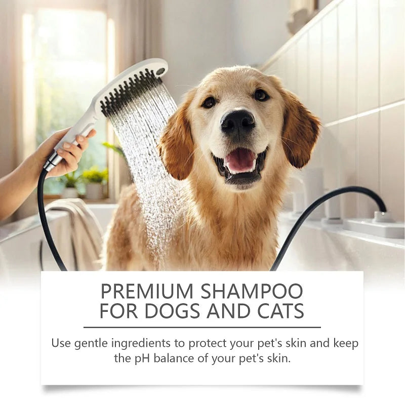 the SHAGGY SHAMPOO - 100ml Natural Ingredients Safe Efficient Formula, Pet Shampoo for Dogs & Cats, Removes Odor & Itch, Tangle, Flea & Insect Repellent