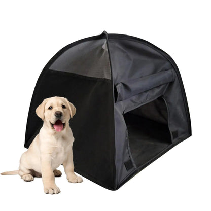 the BLACK DIAMOND DONE -Dog Sun Protection Tent, Pet Tent Outdoor Sun Protection, Cat and Dog Tent, Dog/Cat Fence Foldable Tent House for Puppies/Kittens