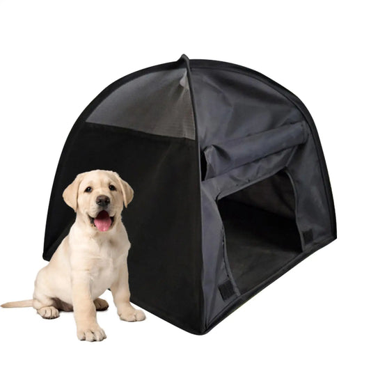 the BLACK DIAMOND DONE -Dog Sun Protection Tent, Pet Tent Outdoor Sun Protection, Cat and Dog Tent, Dog/Cat Fence Foldable Tent House for Puppies/Kittens