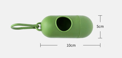 the CLEANWALK COMPANION - Portable Dog Poop Bags Dispenser, Trash Sack Case Carrier, Outdoor Garbage Storage Box for Cat/Puppy, Pet Waste Bag Holder Supplies