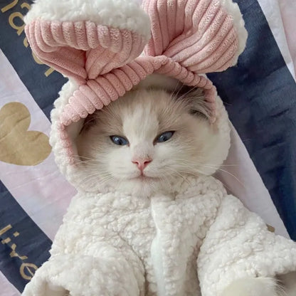 Winter Dog Coat Thick Warm Fleece Dog Jacket Pet Hooded Sweatshirt Chihuahua Bichon Dachshund Dog Clothes Kitten Puppy Overalls