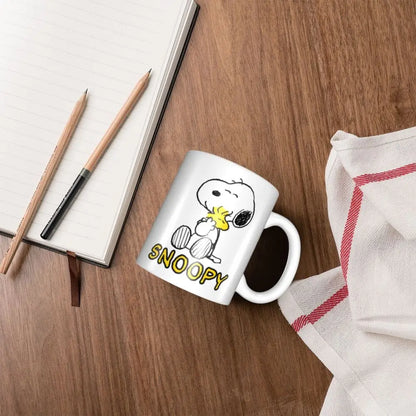 Manga Snoopy Woodstock Cartoon Dog Coffee Mug DIY Customized Ceramic Tea Milk Mug