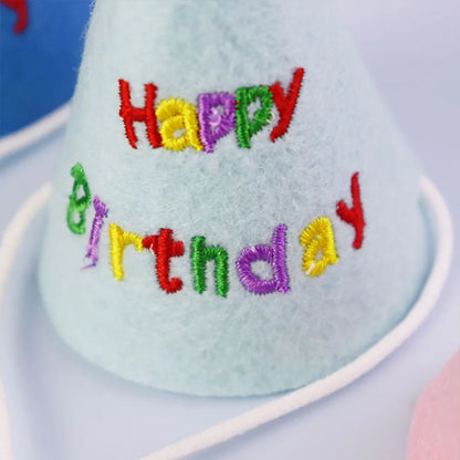 Pet Birthday Hat Adjustable Dog Cat Hat Birthday Party Photo Props Pet Supplies