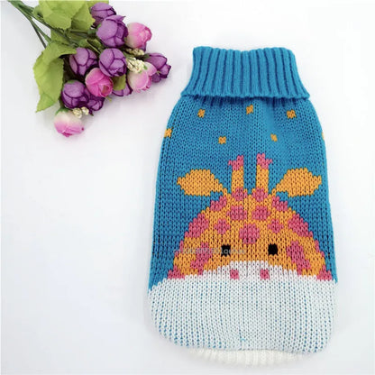 the PAWFROST COZY KNIT PET SWEATER - Small Cat/Dog Sweater/Pullover, Winter Dog Clothes for Small Dogs, Chihuahua/Yorkies Puppy Jacket, Pet Clothing Christmas