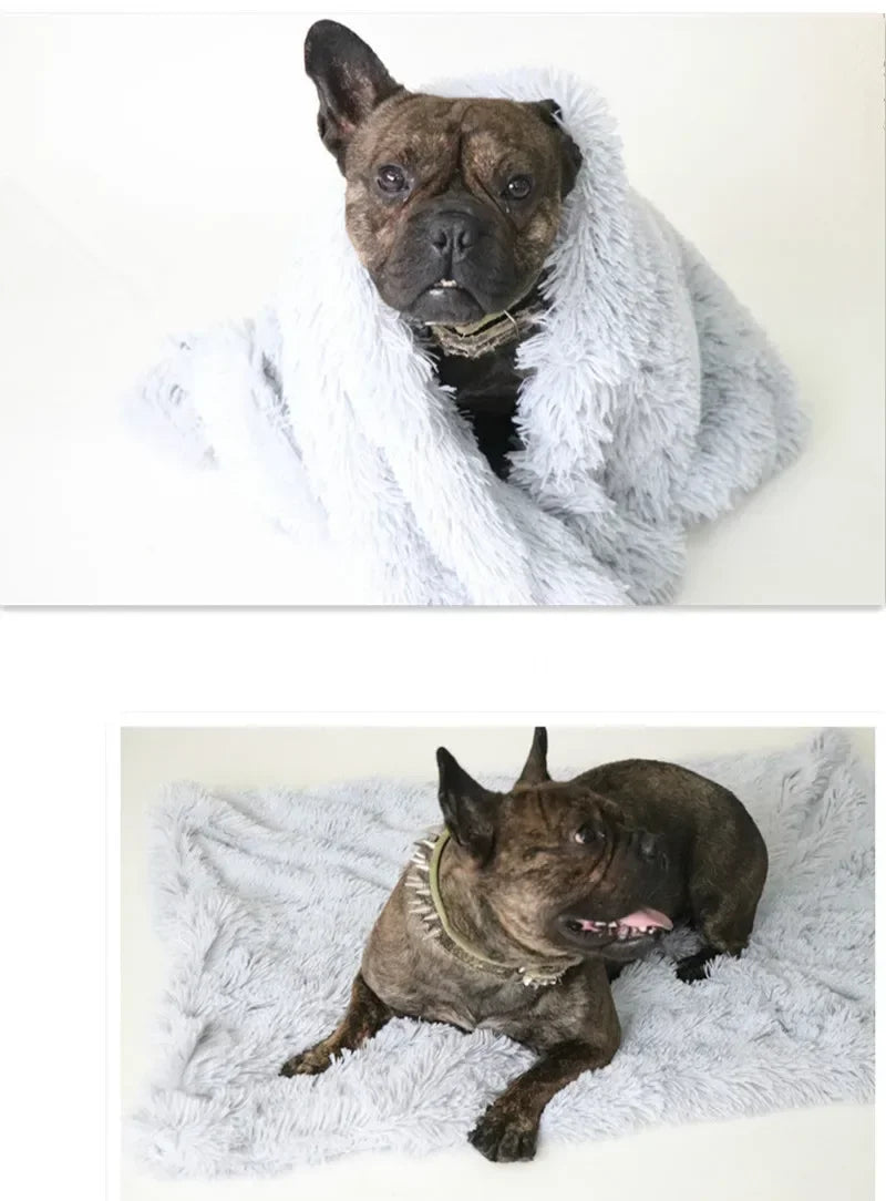 100x75 cm Winter Dog Bed Cushion Blanket Warm House Soft Warm Large Dog Cat Kennel Soft Bed Pad Fit All Pet Puppy Sleeping Mats