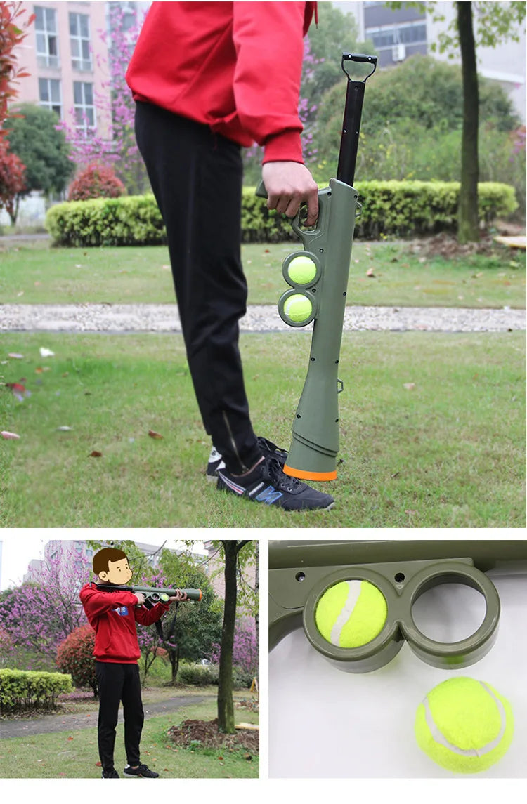 the FETCHBLASTER LAUNCHER - Hot Selling Pet Dog Toy Serving Gun, Training Dog Throwing Ball Launcher, Pet Outdoor Tennis Shooting