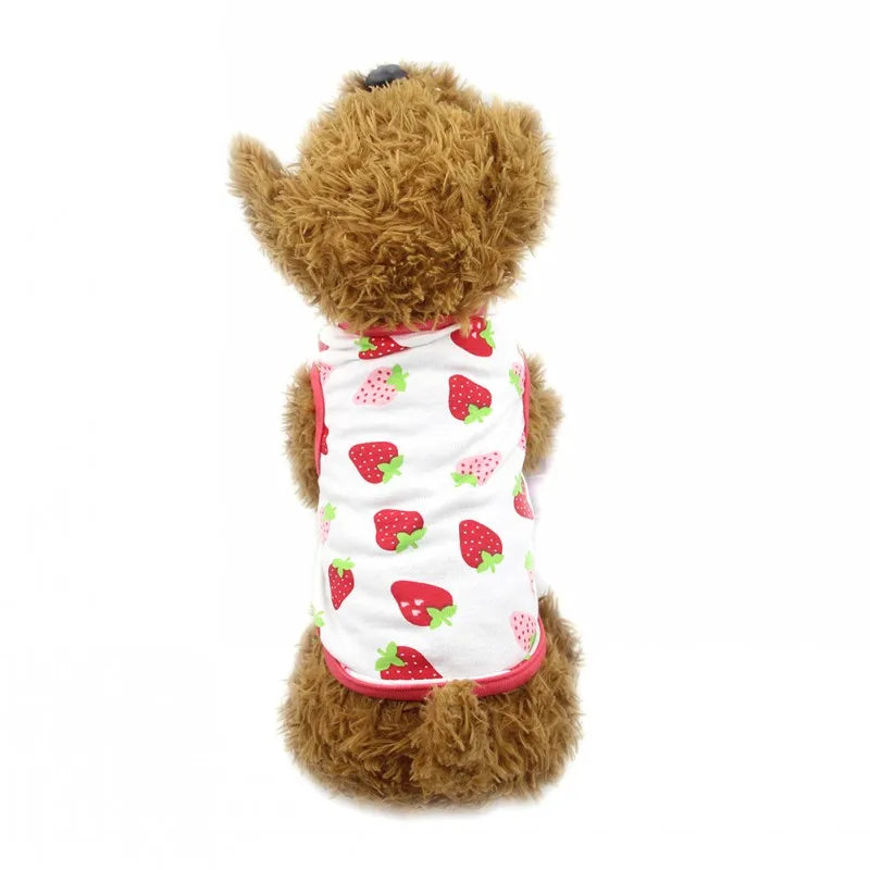 the COOLBARK SUMMER TEE - Dog Clothes Summer Thin Dog Vest T-Shirt, Print Dog Cute Outfits, Chihuahua, Pet Clothing, French Bulldog, Pug Costumes, Puppy Shirts