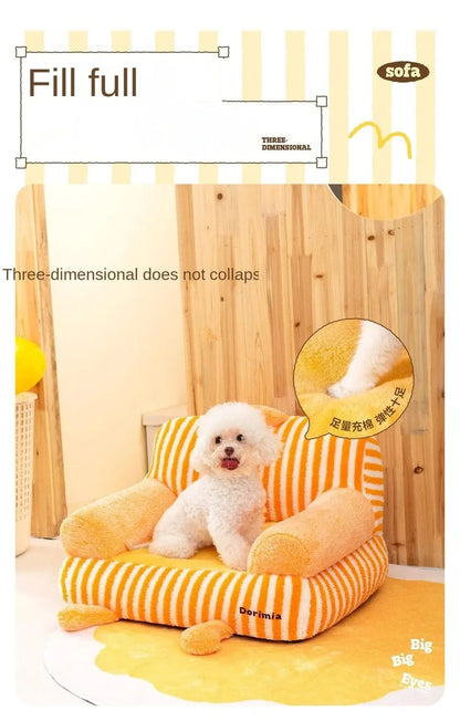 Kennel Universal in All Seasons Small and Medium-sized Dogs Removable and Washable Dog Bed Small Teddy Sofa Pet Accessories