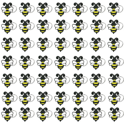 50PCS Cute Animal Keychain knife Ducks Dogs Cats Keyring for Women Men Kids Handbag Cool Car Key Accessories Friends Key Gifts