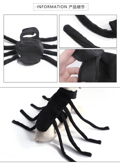 Halloween Funny Spider Costume Creative Cat Dog Clothes for Small Medium-sized Dog Clothings Halloween Cosplay Pet Accessories