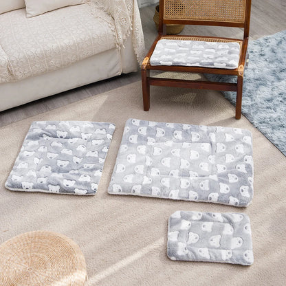 Comfortable Cat And Dog Sleeping Mat, Warm Blanket, Cartoon Double-Sided Pet Mat