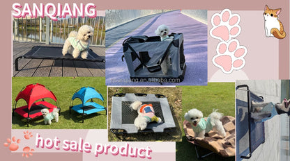 Medium Large Capacity Pet Car Crate Portable Carrier Zipper Closure Breathable Nest for Dogs Folding Dog Cage for Car