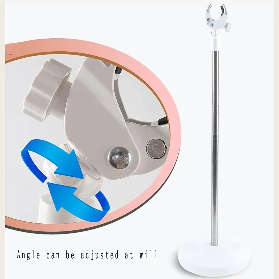 Hands Free Hair Dryer Holder Adjustable Height 360 Degree Rotation More Stable Holder for Dog Hair Dryer Stand Pet Grooming Tool