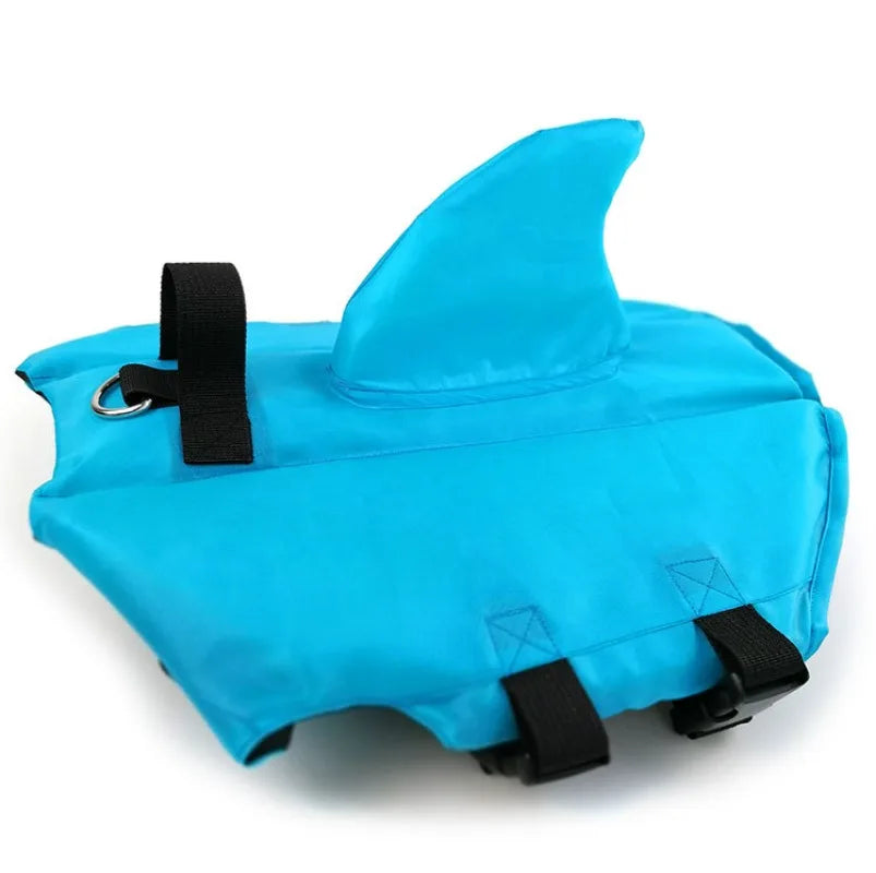 Dog Life Jacket Shark Fin Puppy Life Jacket Adjustable Dog Swimming Safety Jacket with Handle Dog Surfing Vest