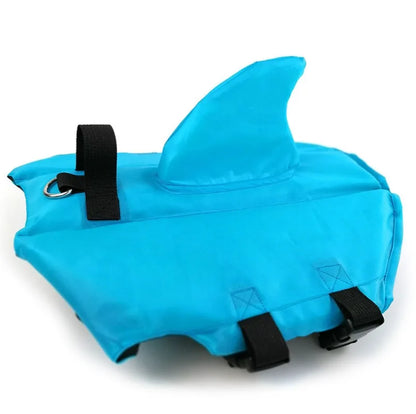 Dog Life Jacket Shark Fin Puppy Life Jacket Adjustable Dog Swimming Safety Jacket with Handle Dog Surfing Vest