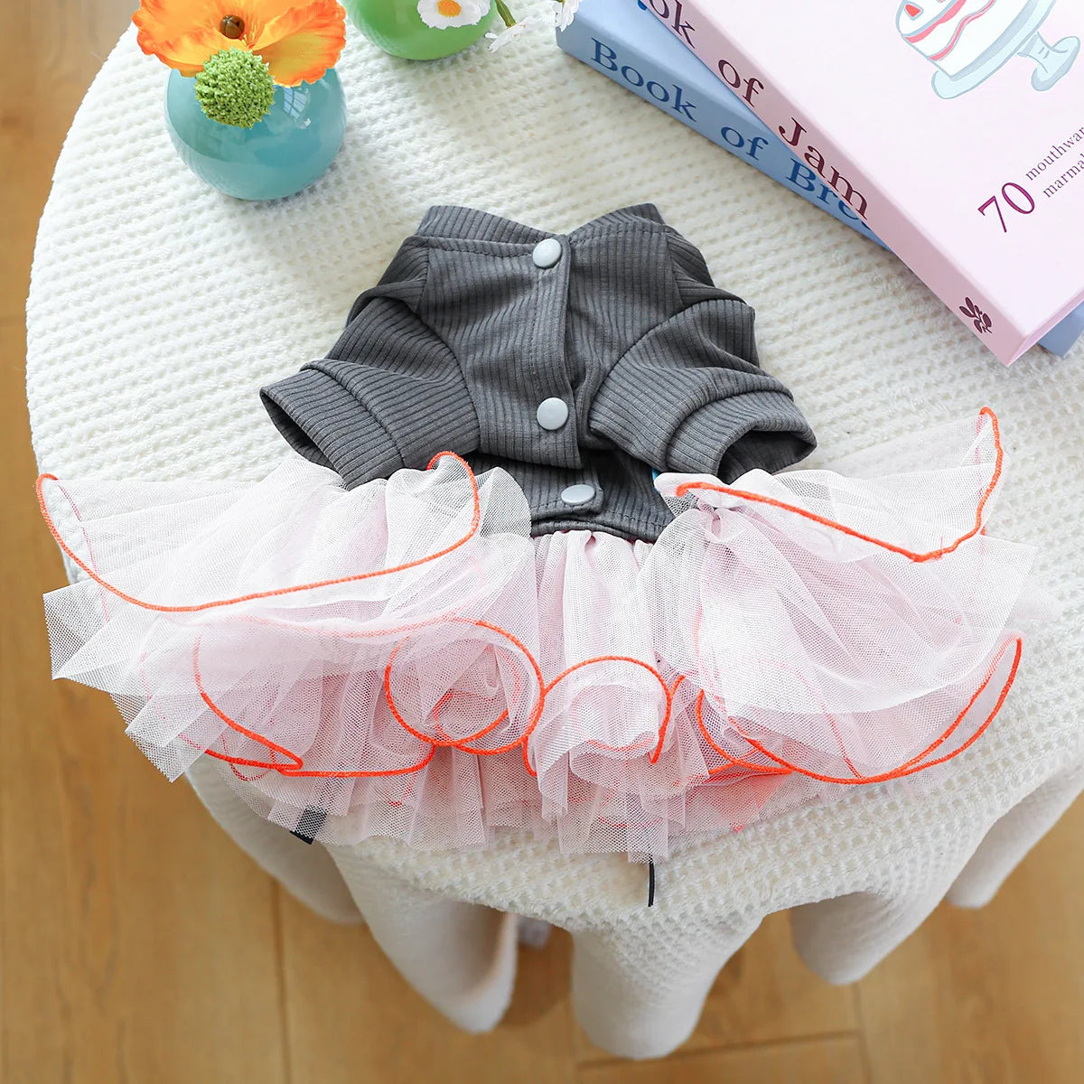 Fancy Bowtie Pet Dress For Dogs Spring Summer Puppy One Piece Apparel Girl Female Luxury  Formal Cat Wear Yorkshire Terrier Item