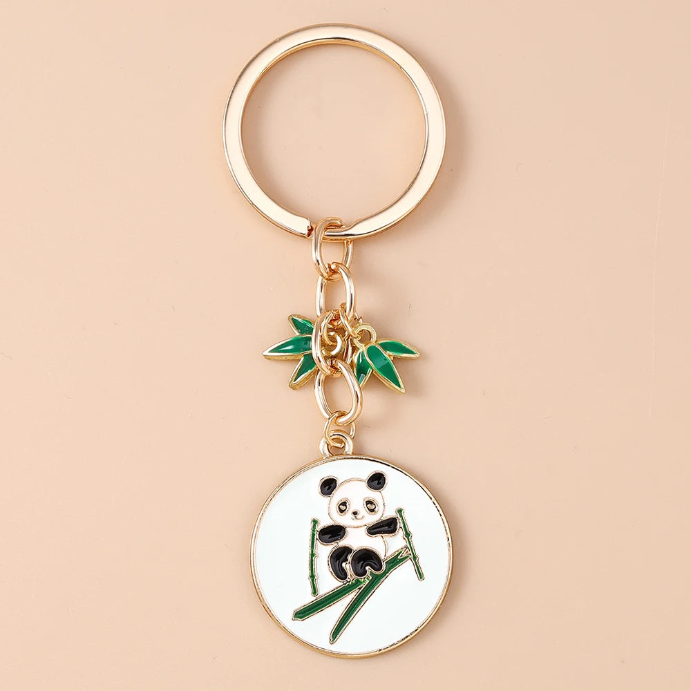 Cute Enamel Puppy Dog Keychain Cartoon Animal Key Ring Pendants for Women Girls Handbag Accessories DIY Jewelry Gifts