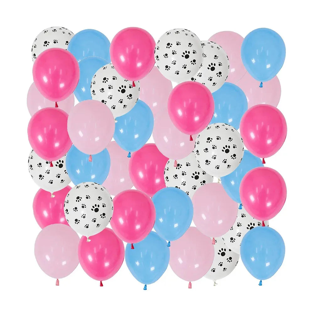 40Pcs Animal Themed  Balloons Dog Paw Latex Balloons - Perfect for Kids' Birthdays, Pet Parties, Festive Decorations