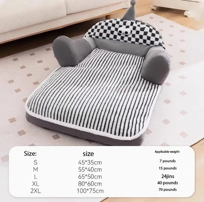 Pet Autumn And Winter Dog House Warm Removable And Washable Dog Bed Dog Sofa Winter Mat Sleeping Pad