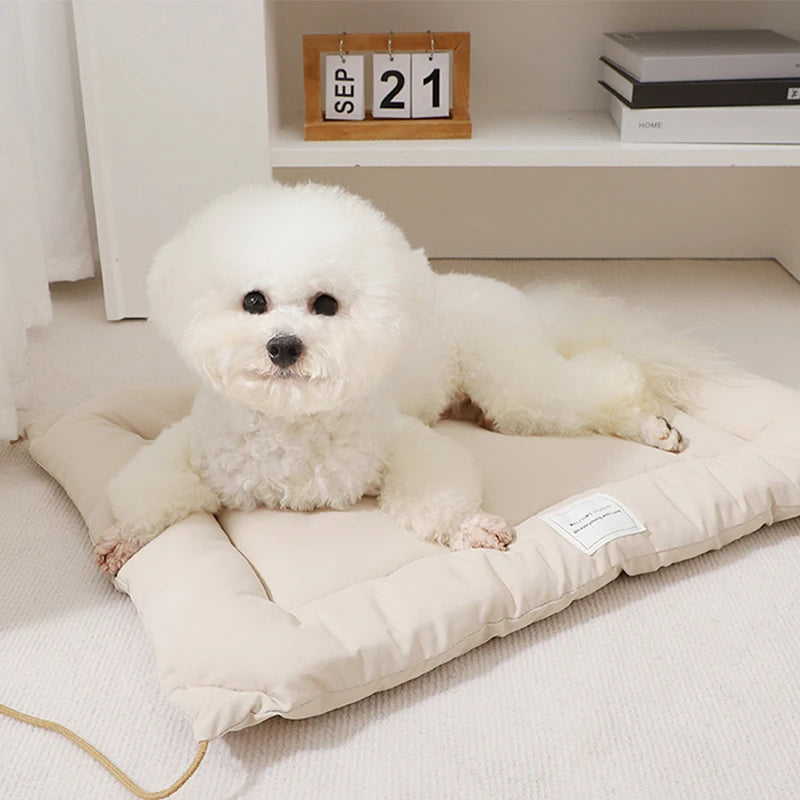 Pet Dog Cat Square Thickened Warm Bed Mat Winter Puppy Anti-slip Comfortable Cleanable Cushions Kennels Accessories For Marci