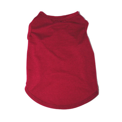 Solid Color Dog Shirts Breathable Pet T-Shirts for Small to Large Dogs - Stretchy, Durable, Ideal for All Seasons and Holidays