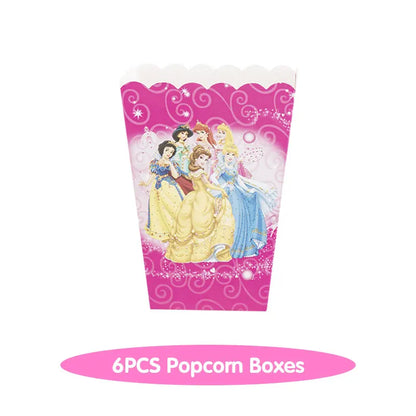 Disney Princess Birthday Decoration Tableware Paper Cups Plates Balloons Tablecloth Backdrop Banner Party Supplies For Baby Kids