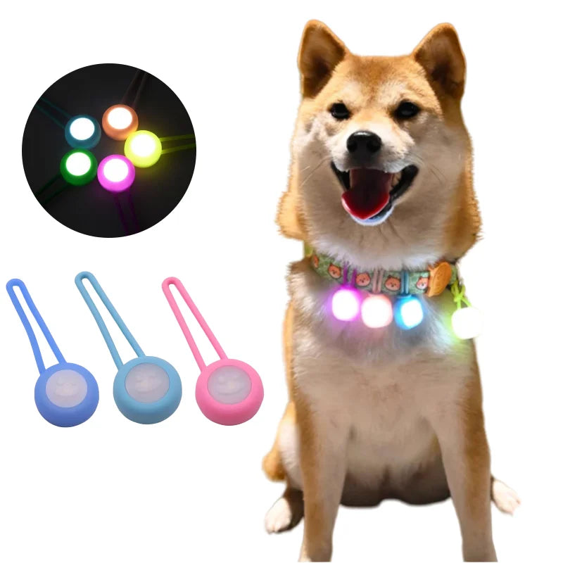 the LUMIPAWS SAFETY PENDANT - 1PC Pet Luminous Pendant, Dog LED Walking Dog Night Silicone Hanging Tag, Cat/Dog Anti-Lost Dog Tag