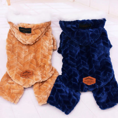 Winter Warm Pet Dog Jumpsuit Windproof Dog Clothes for Small Dogs Chihuahua Jacket Yorkie Costumes Shih Tzu Coat Poodle Outfits