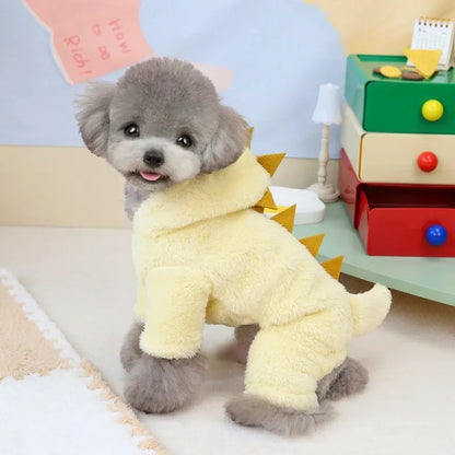 Winter Warm Fleece Pet Dog Jumpsuit for Small Medium Dogs Puppy Cat Pajamas Coat Chihuahua Clothes Pets Costume Yorkie Outfits