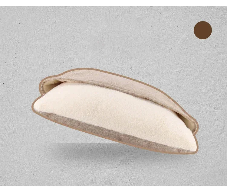 Winter Warm Pet Bed Washable - Bite-Resistant Dogs Kennel Removable Puppy Sofa Cushion Plush Cat Mat for Large Pet Sleeping Bag