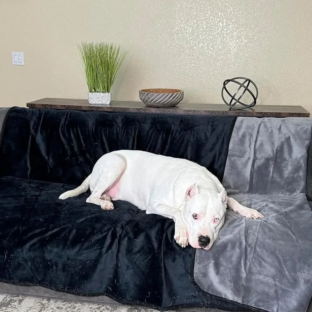 3 Layer Leak Proof Reversable Blanket Fluffy Plush Waterproof Fun Sex Splash Sheet Squirt Blanket For Intimacy Pets Dog Sofa Use
