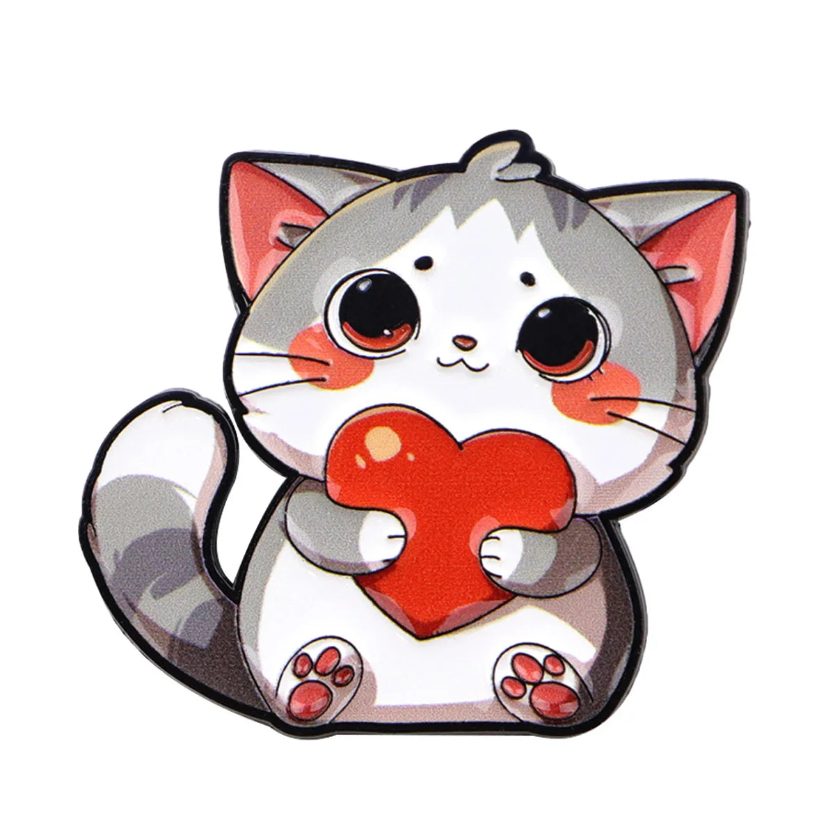 Cute Animals Dogs Cats Enamel Pins Cartoon Frogs Brooch Lapel Pin Badge on Backpack Clothing Accessories Fashion Jewelry Gifts