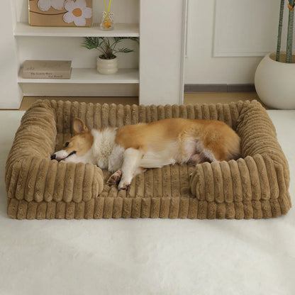 2025 Cross-border new product pet litter winter warm large dog kennel pet mat cat litter dog bed dog mat