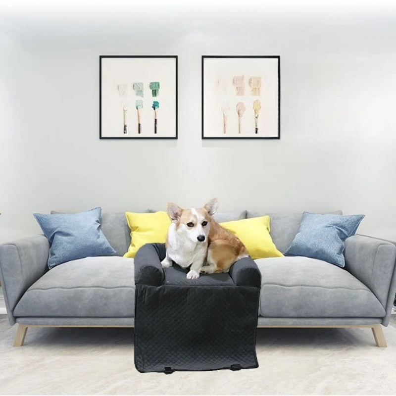 Pet car seat bed cat dog kennel removable washable outdoor car seat cushion safe comfortable suitable for both home travel use