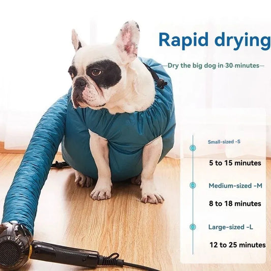 【FAVORITE!】Silver-Coated Oxford Cloth For Dogs Pet Drying Bag-Quick Dry Bathing Accessory For Small To Large Breeds