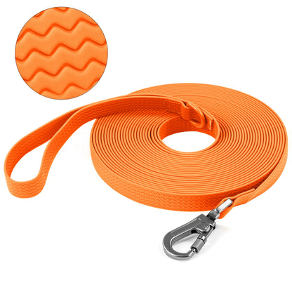 the EVERTRAIL PVC LEASH - 1.8M 3M 5M 10M PVC Dog Leash, Large Dog, Medium Non-Slip Waterproof and Easy to Clean Running Dog Training Leash, Long Strong