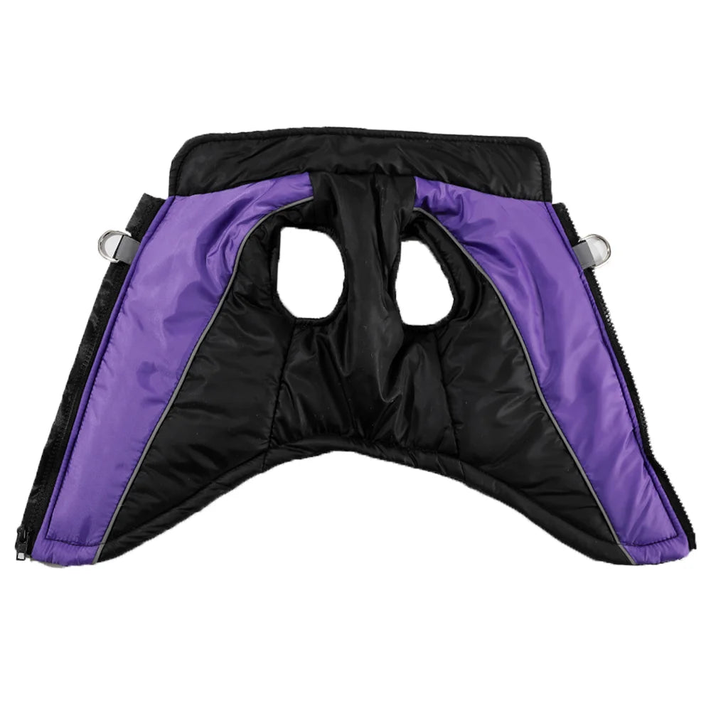 Reflective Dog Clothes For Winter Warm Puppy Vest Coat With D-ring Outdoor Waterproof Pet Jacket For Small Medium Dogs Yorkshire