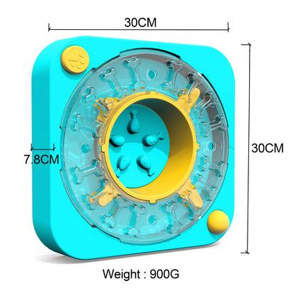 3in1 Interactive Dog Puzzle Toys - Fun Slow Feeder Brain Education Treat Puzzles with IQ Squeak Design - Educational Dog Toys