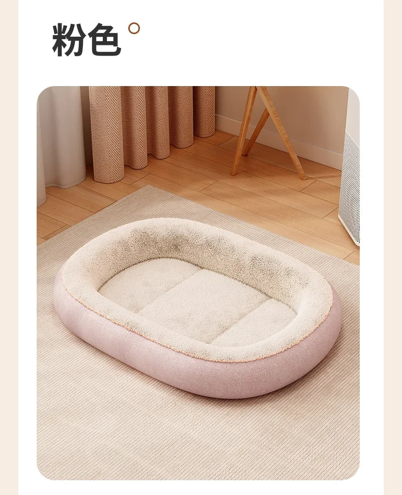 All-weather Small Dog Pet Doghouse for Winter Warmth Thick Cat Bed Dog Mat