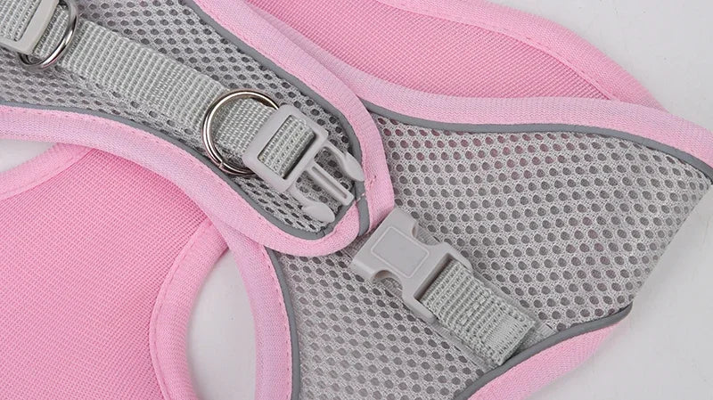 the TINYTREK HARNESS SET - Puppy Harness Set, Dog Accessories, Adjustable Puppy and Cat Harness Vest, French Bulldog, Chihuahua, Small Dog Collar, Pet Leash Dogs