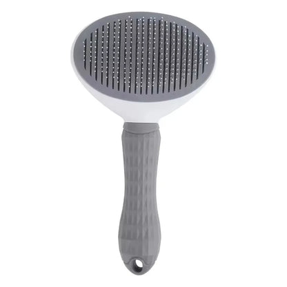 Dog Grooming Brush with Easy Clean Button, Pet Massage Comb for Effective Detangling and Hair Removal, Suitable for Dogs