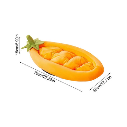 Dog Bed Eggplant Small Pet Bed Non-Slip Washable Warm Pet Nest For Garden Crate Travel Home Camping Outdoor Apartment Kennel