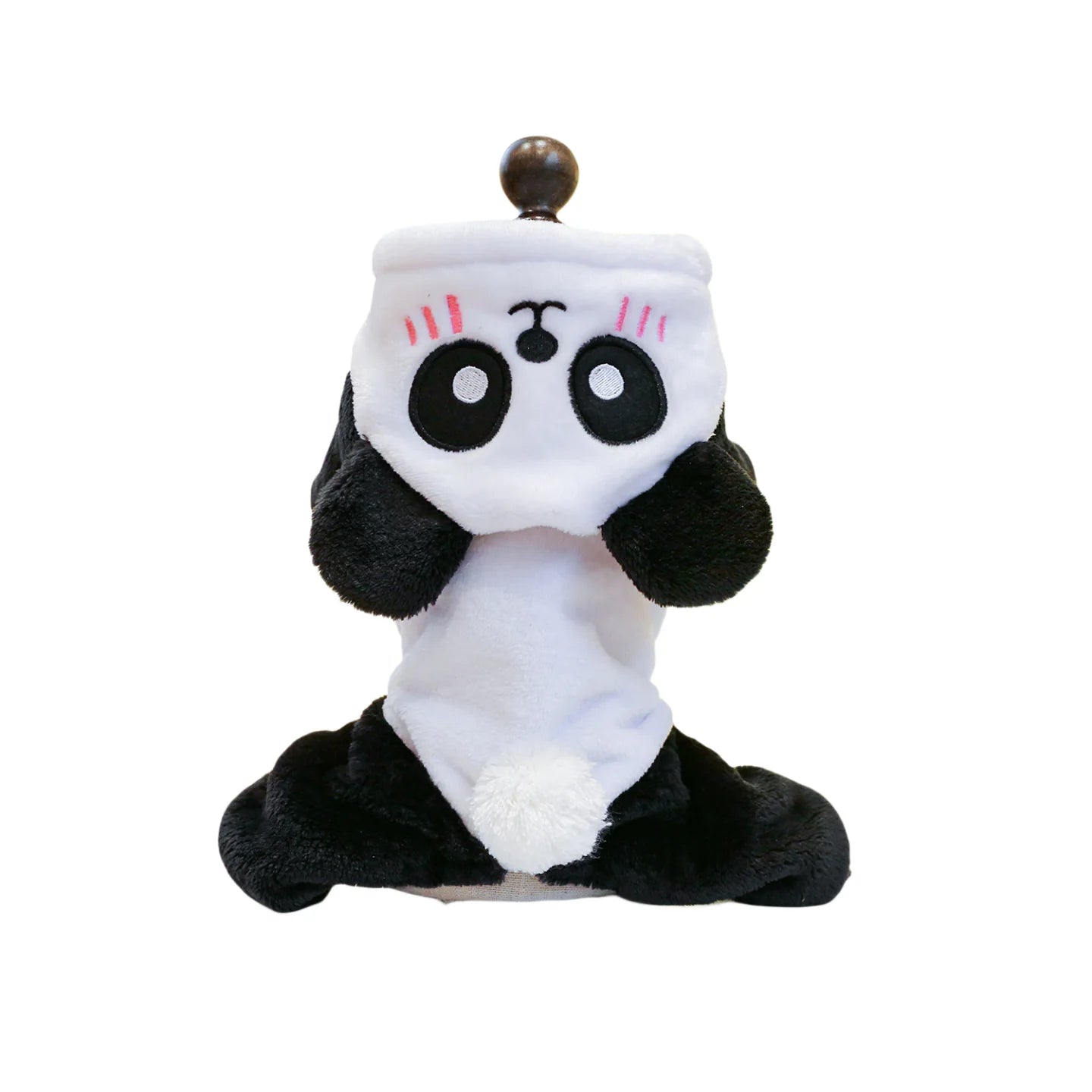 Dog Clothes Autumn And Winter Thick Warm Hat Panda Quadruped Coat Windproof Pet Clothes Suitable For Small And Medium-sized Dogs