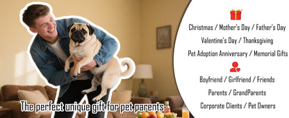 UniCrena Engraved Dog Keychain - Custom Pet Picture Keychain for Dog Cat Lovers Pet Loss Sympathy Gift Stainless Steel Heart