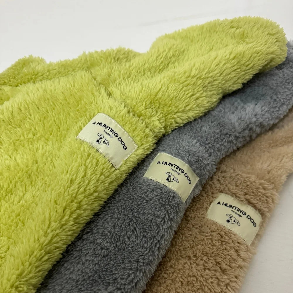 Winter Jacket For Little Greyhound Fleece Velvet Khaki Sweatshirt for Small Mid Poodle Dogs 4-legged Warm Coat for Yorkshire